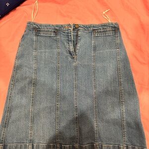 JONES SPORT Women's Blue Jean Skirt
